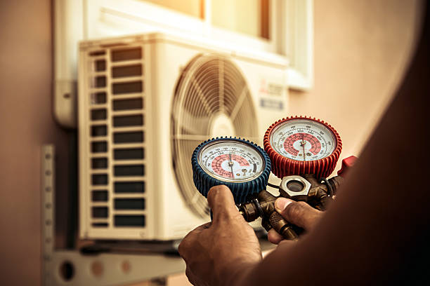 Professional Air Conditioning Service technician working in Lompoc, CA